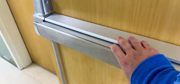 Installing a Push Bar on a Door Alameda